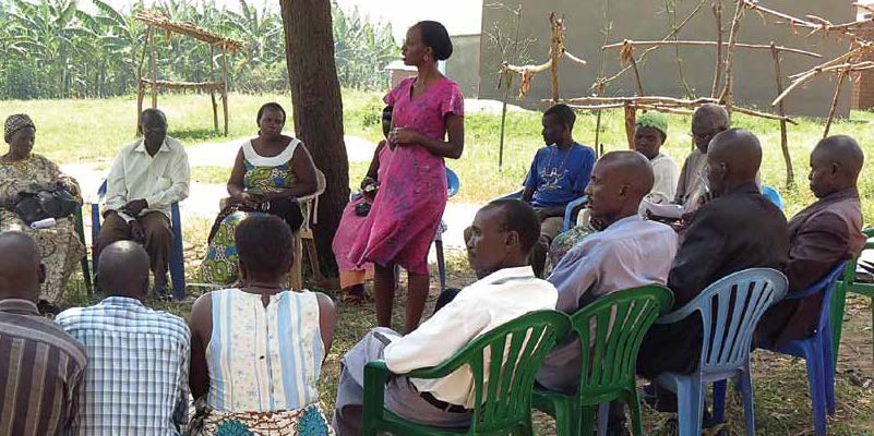 Judith Murungi, TNA executive director and DNA representative in Uganda, leads a training session with Ugandan Christians