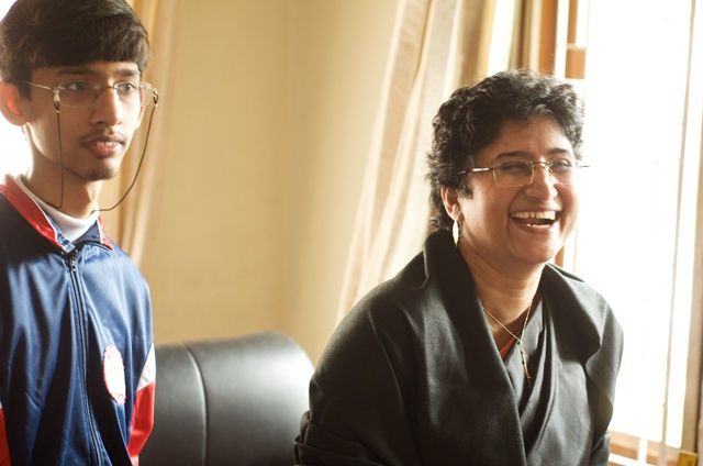 Geeta's son, Samarpan, has inspired her to 