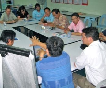 group at table